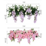 Silk Flower Arrangements In Tall Glass Vases