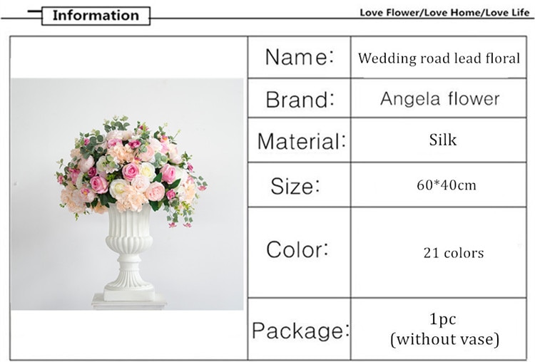 Color palette and aesthetic design for event decoration.