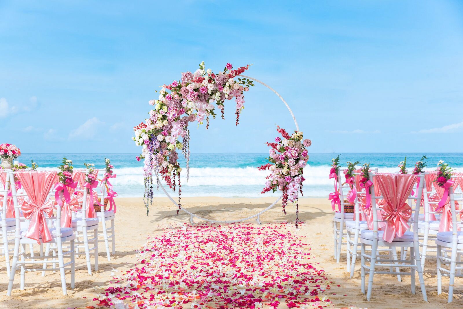 flowers to decorate wedding arch1