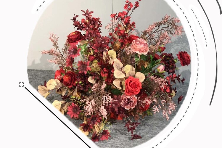 Arranging flowers in a cemetery vase for optimal display