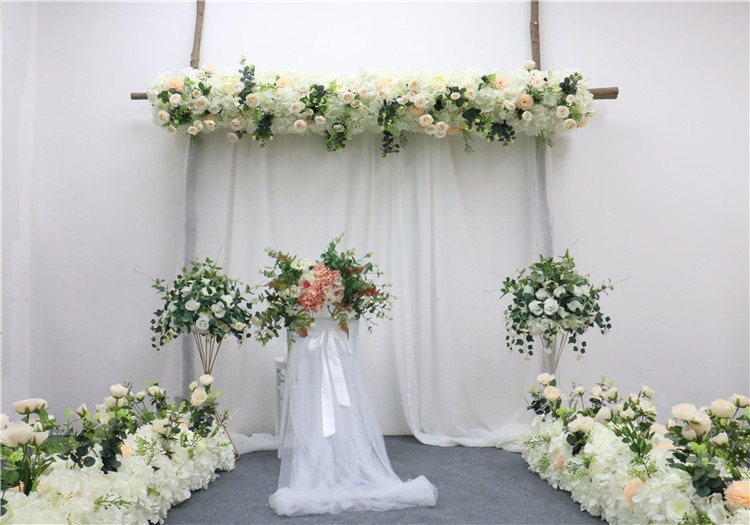 Consider the size and shape of the wedding arch.