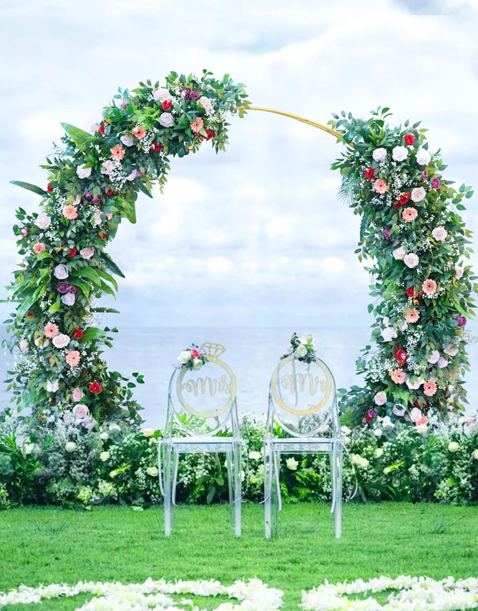 mint green and white wedding decor