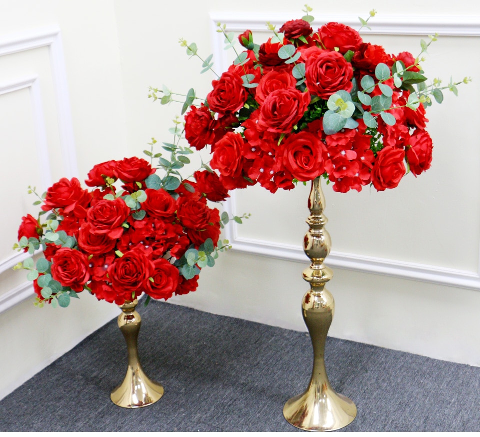 artificial red flowers uk9
